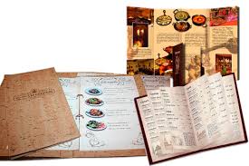 Меню для ресторанов